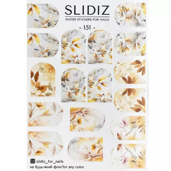 Autocollant SLIDIZ 151 au design slider sur n'importe quel fond, avec un fond blanc