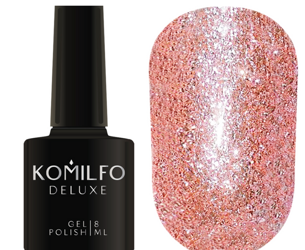 KOMILFO LIQUID GLAM GEL LGG007 (RIP PINK), 8 МЛ ( гель лак )