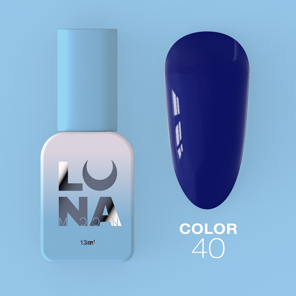 Гель-лак LunaMoon Color № 40 темно-орхідея, 13 мл