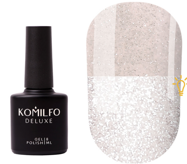 KOMILFO LUMINOUS BASE 004 (ROSE-GRAY, REFLECTIVE), 8 ML