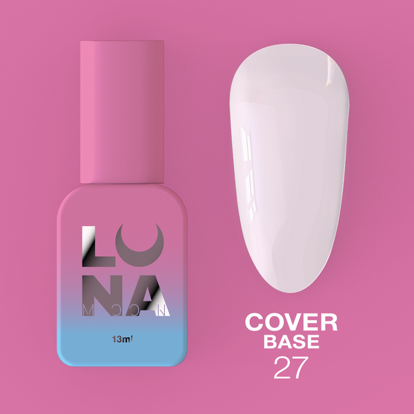 Base classique LunaMoon Cover Base n° 27, 13 ml ( base pour ongles )