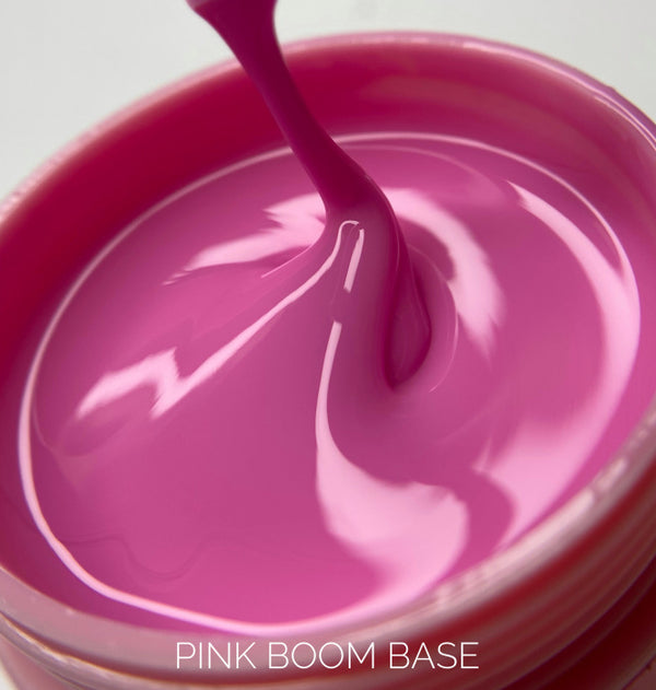 Camouflage base for nails LunaMoon Base Pink Boom in a pink shade, 30 ml