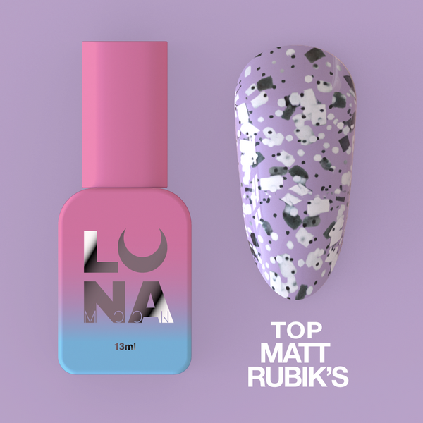 Top matte LunaMoon Matt Rubik's, 13 ml