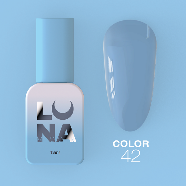 Gel polish LunaMoon Color No. 42 blue, 13 ml