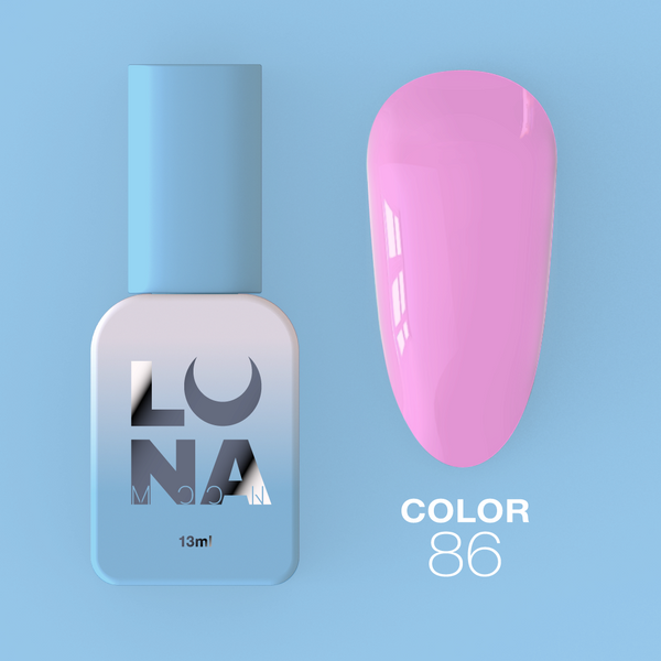 Gel polish LunaMoon Color No. 86 bright pink, 13 ml