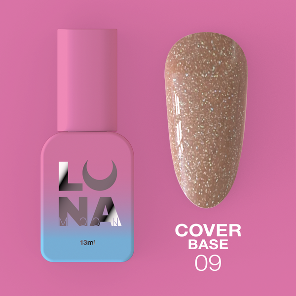 Base classique LunaMoon Cover Base n° 9, 13 ml