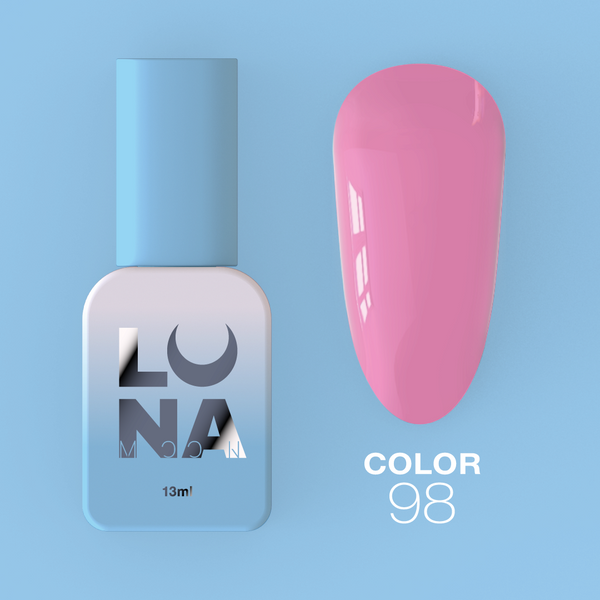 Gel polish LunaMoon Color No. 98 pink, 13 ml