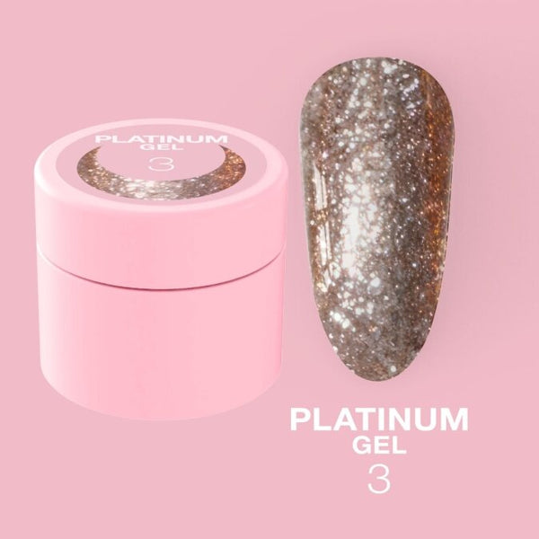 Paillettes pour ongles Platinum Gel n°3 5ml