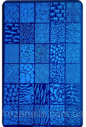 Stamping plate No. 103 Animal print