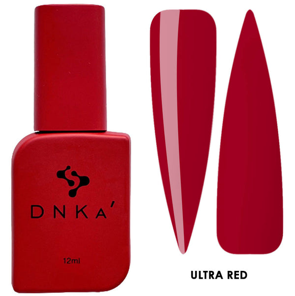 Гель-лак DNKa Gel Polish Ultra Red екстра червоний, 12 мл