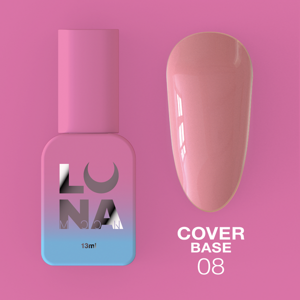 Base classique LunaMoon Cover Base n° 8, 13 ml