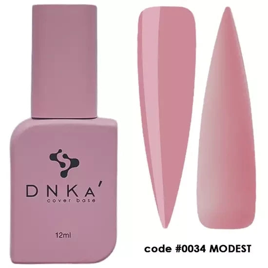 Base de camouflage DNKa Cover Base #0034 Modeste, 12 ml ( base pour ongles )