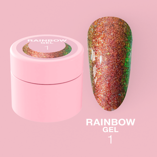 Гель-хамелеон LunaMoon для нігтів Rainbow Gel №1, 5 мл ( гель для нігтів )