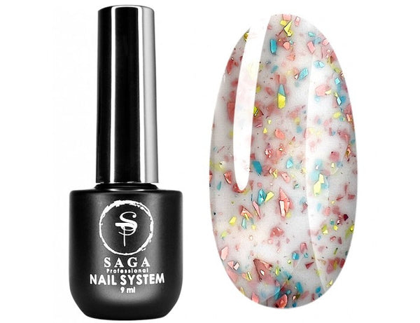 Base de camouflage Saga Professional Leaf Base n°7 laiteuse au thalle multicolore 8 ml