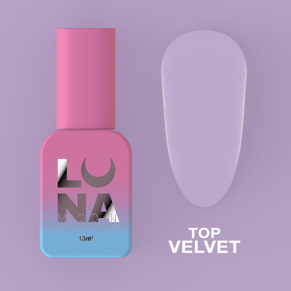 LunaMoon Matt Velvet dessus mat, 13 ml (dessus des ongles)