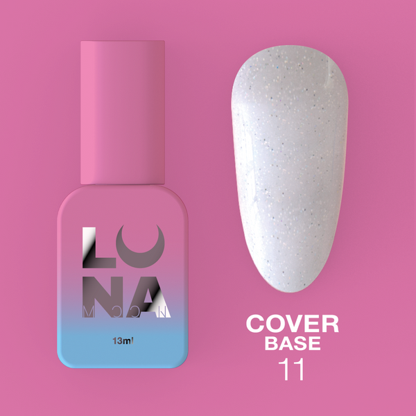 Base classique LunaMoon Cover Base n° 11, 13 ml ( base pour ongles )