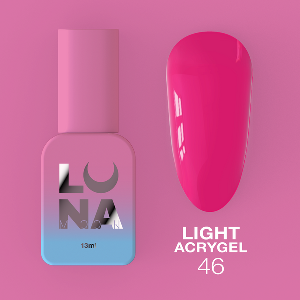 Рідкий гель LunaMoon Light Acrygel № 46 фуксія, 13 мл