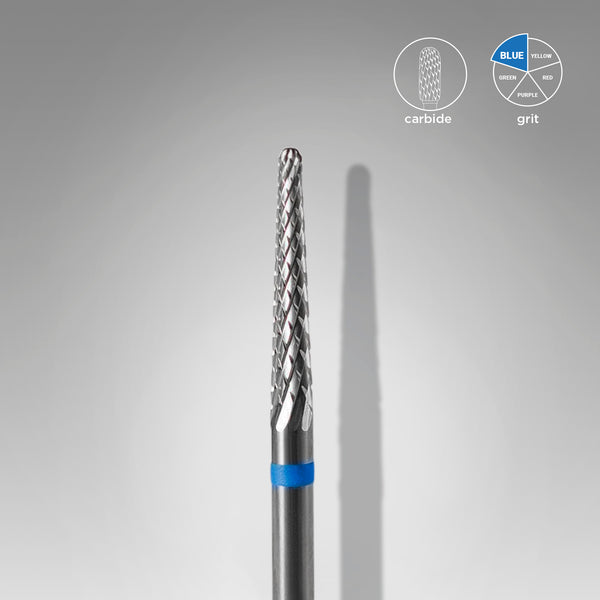 Carbide milling cutter, blue cone, diameter 2.3 mm / working part 14 mm