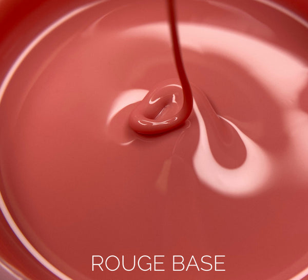 Base de Camouflage pour ongles LunaMoon Base Rouge dans une teinte rose, 30 ml