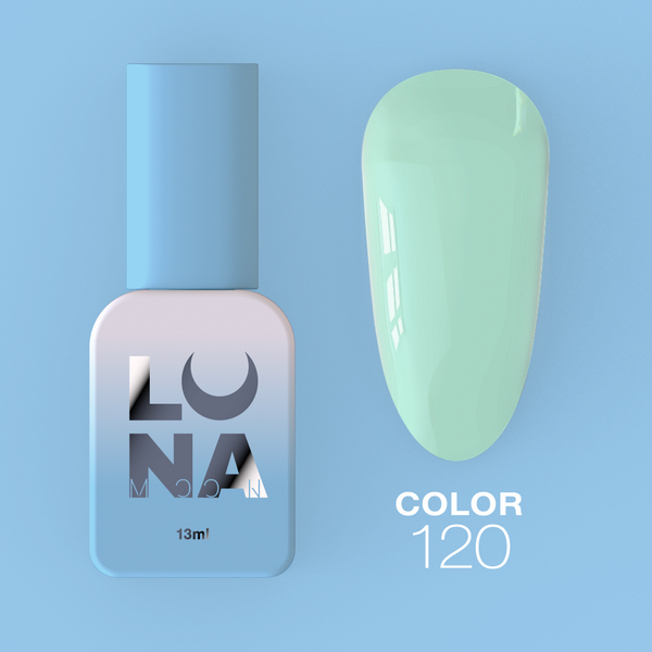 Гель-лак LunaMoon Color № 120 салатовий, 13 мл