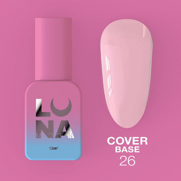 Base classique LunaMoon Cover Base n° 26, 13 ml