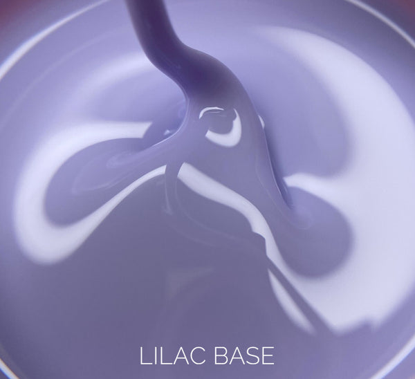 Camouflage Base for nails LunaMoon Base Lilac in a lilac shade, 30 ml