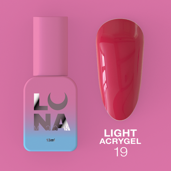 Liquid gel LunaMoon Light Acrygel No. 19, 13 ml ( nail gel )