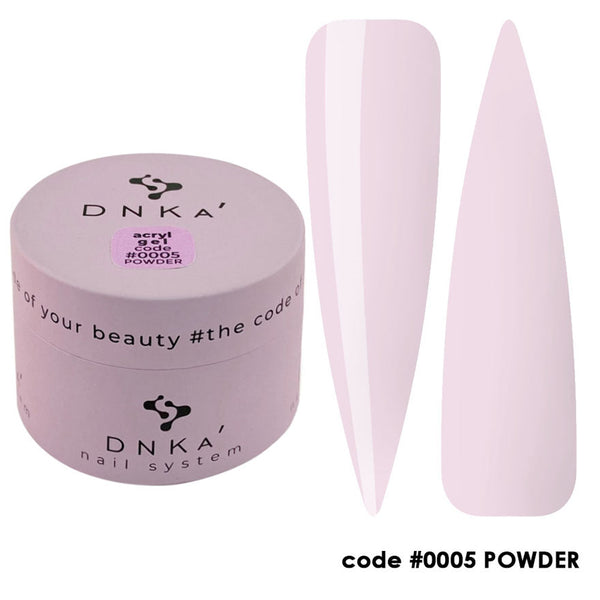 Polygel DNKa Acryl Gel No. 05 Powder acrylic gel powder-pink, 30 ml