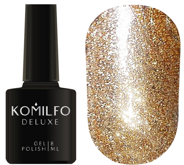 KOMILFO LIQUID GLAM GEL LGG004 (ROSE GOLD), 8 ML ( gel polish )