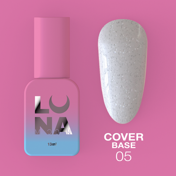 Base classique LunaMoon Cover Base n° 5, 13 ml