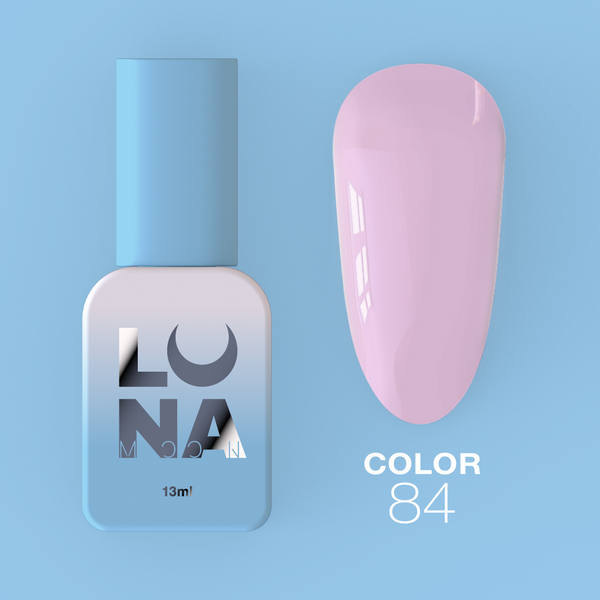 Gel polish LunaMoon Color No. 84 light pink, 13 ml