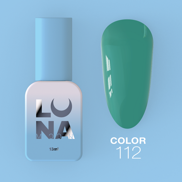 Gel polish LunaMoon Color No. 112 emerald, 13 ml