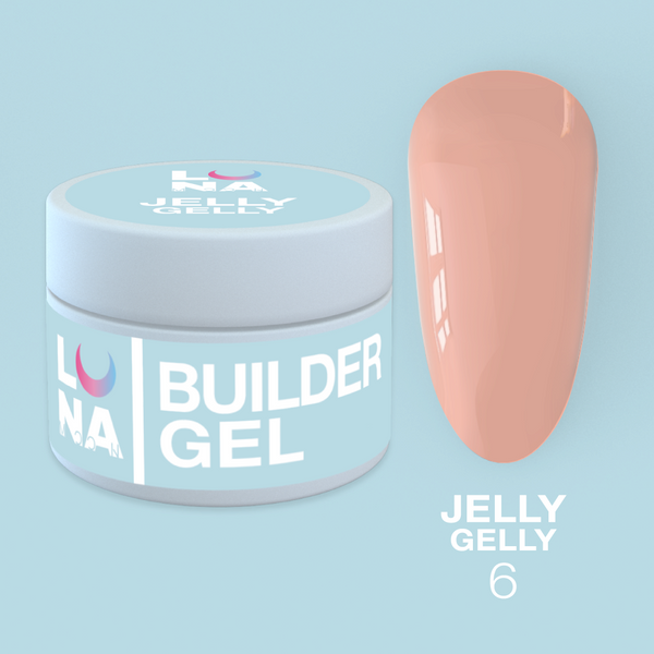 Гель-желе, LunaMoon Jelly Gelly №6 персик, 15 мл