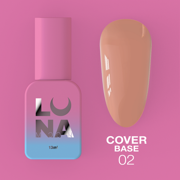 Base classique LunaMoon Cover Base n° 2, 13 ml