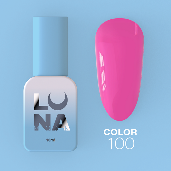 Gel polish LunaMoon Color No. 100 bright pink 13ml