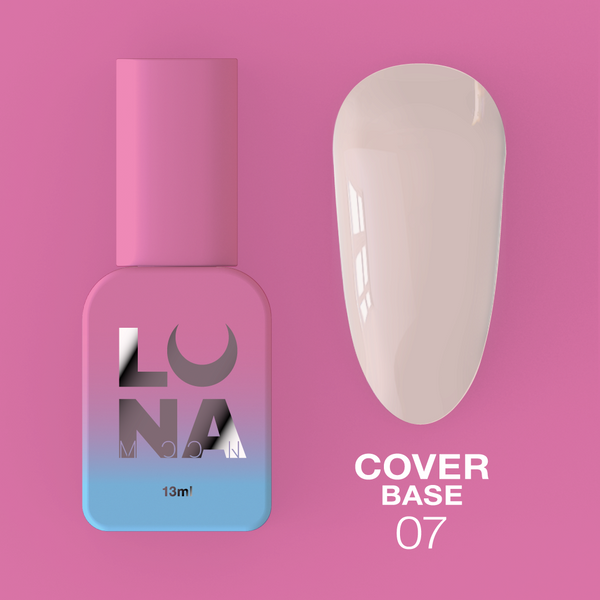 Base classique LunaMoon Cover Base n° 7, 13 ml