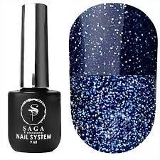 Gel polish Saga Professional Fiery No. 11, blue, reflective, 8 ml