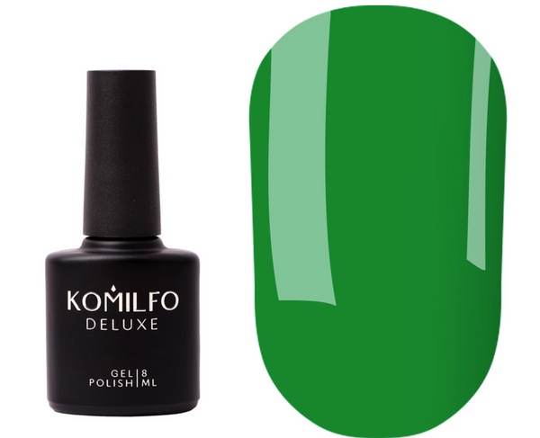 KOMILFO COLOR BASE FOREST GREEN (НАСИЧЕНИЙ ЗЕЛЕНИЙ), 8 МЛ (база для нігтів)