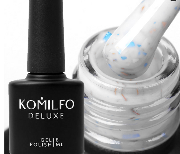 KOMILFO POTAL BASE P008 (MILK WITH BLUE-GOLD POTALL), 8 ML