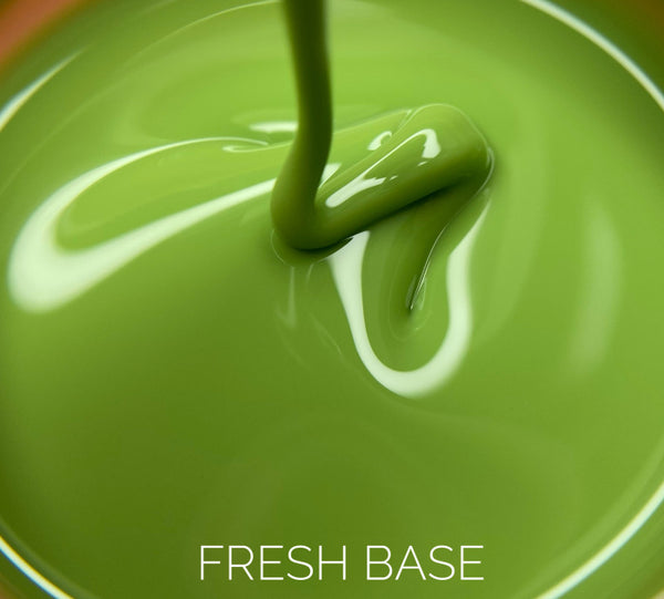 Camouflage base for nails LunaMoon Base Fresh in a fresh green shade, 30 ml