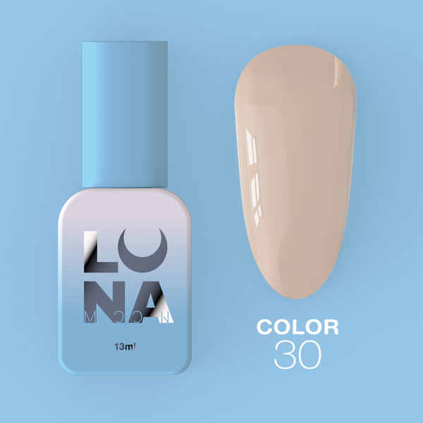 Гель-лак LunaMoon Color № 30 Cappuccino, 13 мл