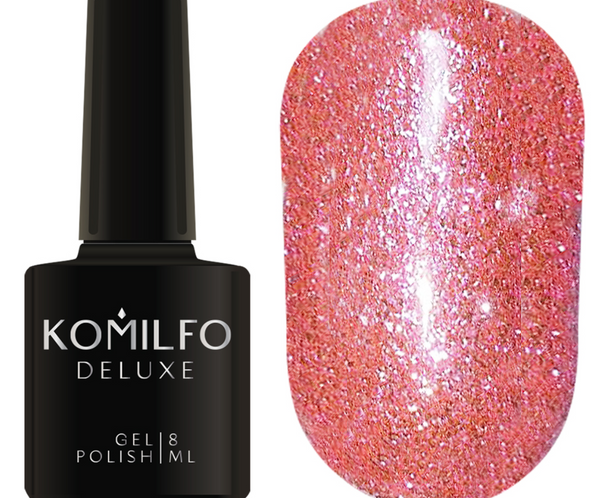 KOMILFO LIQUID GLAM GEL LGG011 (BRIGHT PINK), 8 ML ( gel polish )