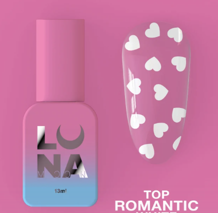 Top pour vernis gel Top Romantic Blanc 13ml