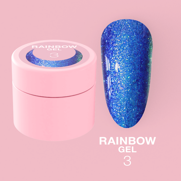 Гель-хамелеон LunaMoon для нігтів Rainbow Gel №3, 5 мл