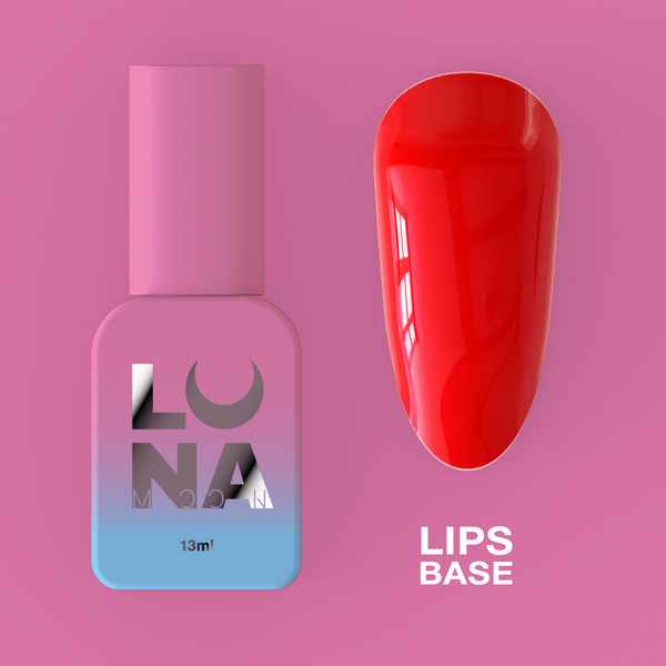 Camouflage base LunaMoon Lips Base, 13 ml ( nail base )