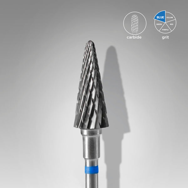 Carbide milling cutter, blue cone, diameter 6 mm / working part 14 mm