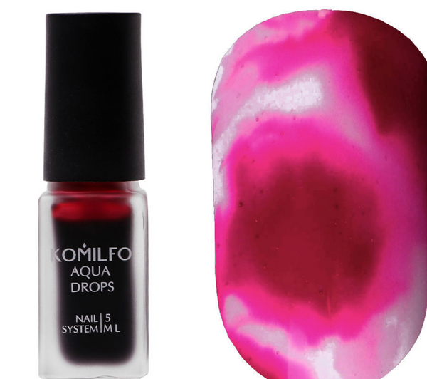 KOMILFO AQUA DROPS DARK PINK №006, 5 МЛ