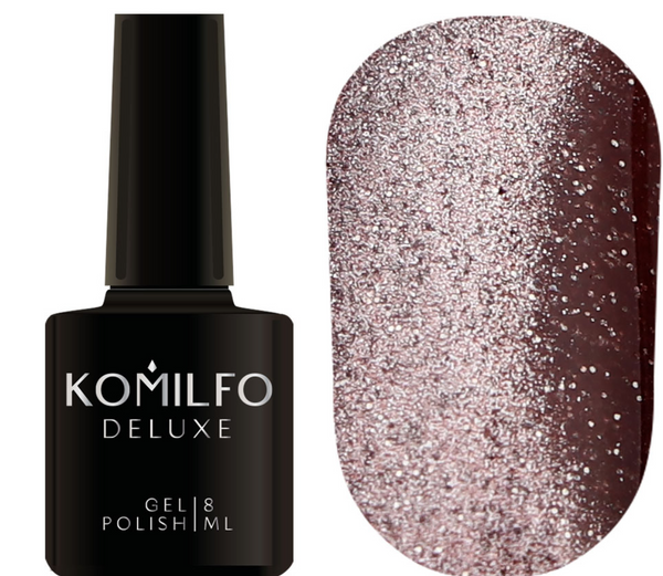 KOMILFO FAIRYTALE CAT EYE GEL POLISH 002 (ROSE GOLD, MAGNETIC, REFLECTIVE), 8 ML ( gel polish )