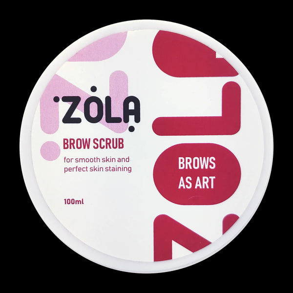 Скраб для брів ZOLA очищає та зволожує Brow Scrub 100 мл