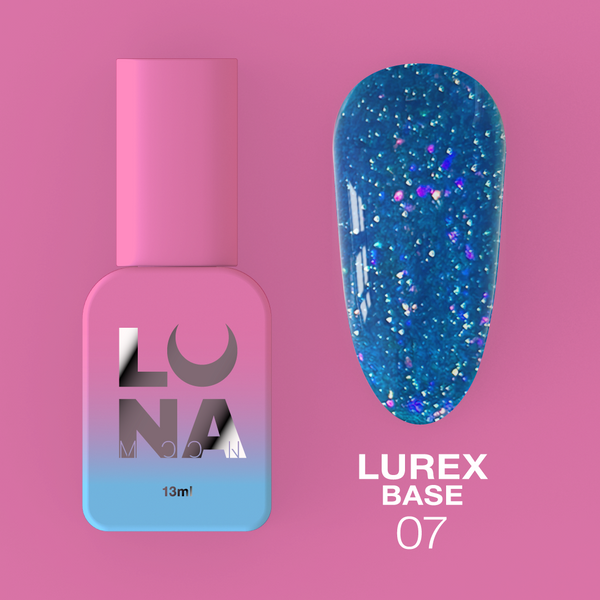 Камуфлююча світловідбиваюча основа LunaMoon Lurex Base №7, 13 мл